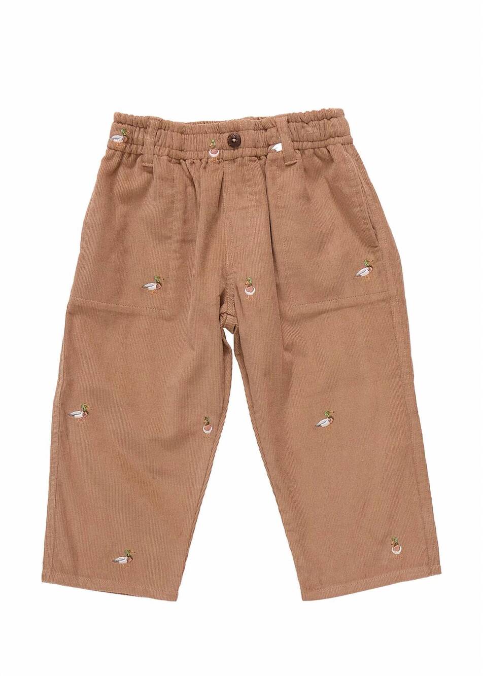 NEW PINK CHICKEN kid's jackson mallard pants in tan